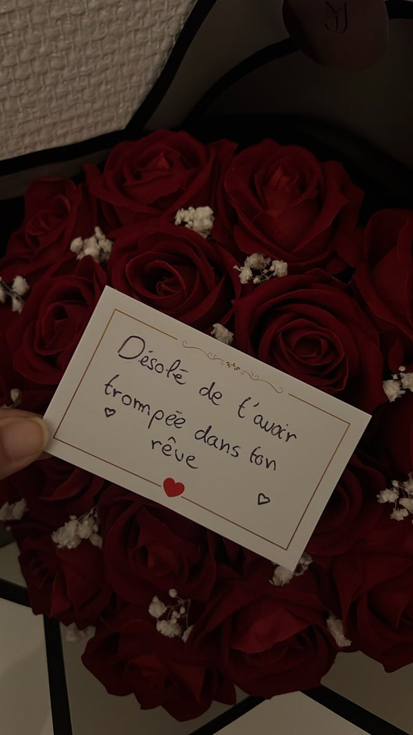 Carte message écrite à la main